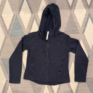 Lululemon Athletica Navy Zip-Up Hooded Sweatshirt